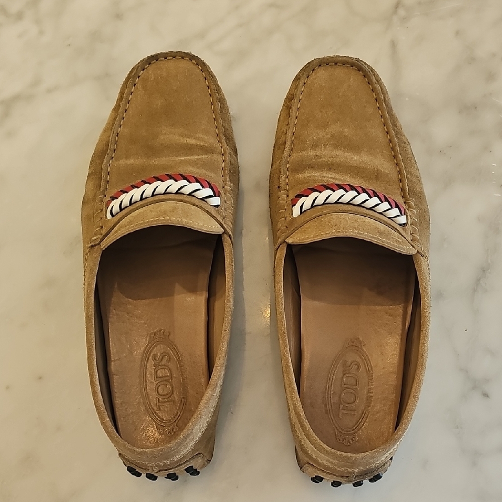 Tod's Tan Suede Men's Loafers